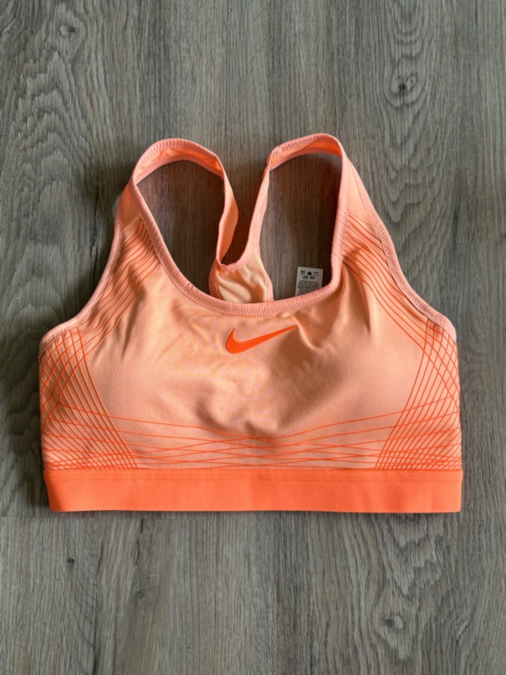 Nike Peach-Orange Sports Bra with Racerback NWOT
